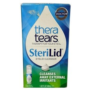 TheraTears SteriLid Eyelid Cleanser Foam Pump 1.62 fl oz Tea Tree Oil Sealed